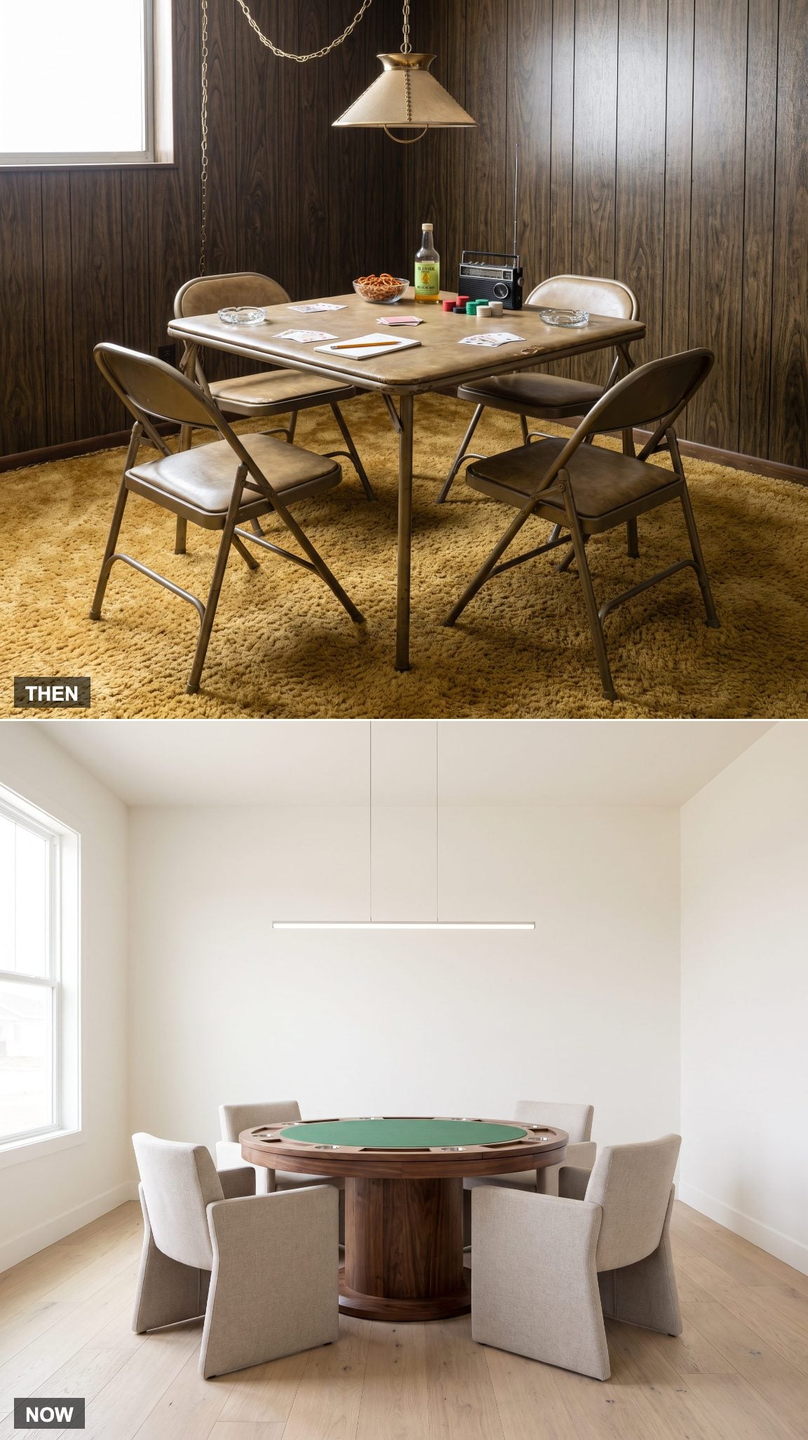 1978: The Folding Card Table vs. NOW: The Dedicated Game Table
