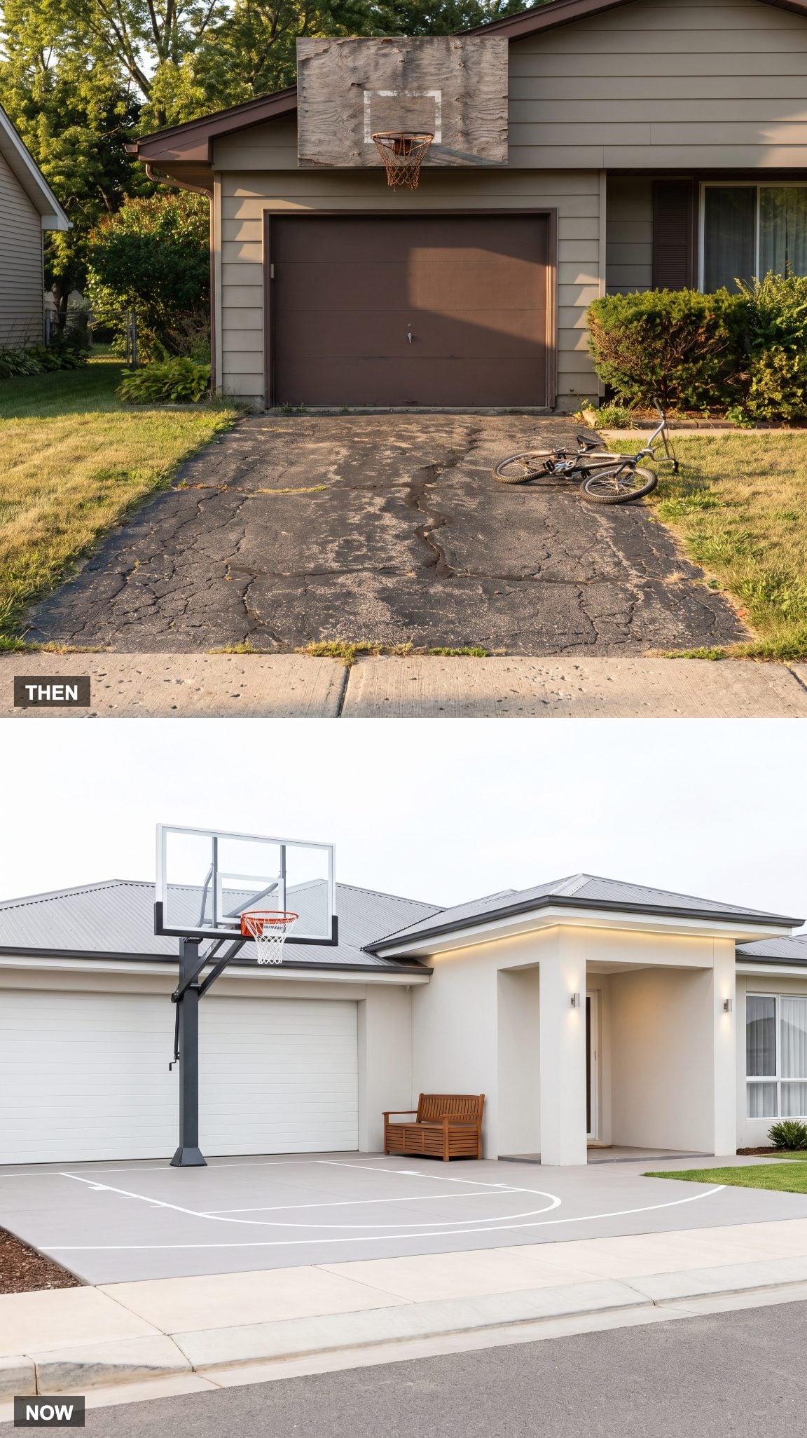 1980: The Hoop Bolted Above the Door → NOW: Recreation Planned On Purpose