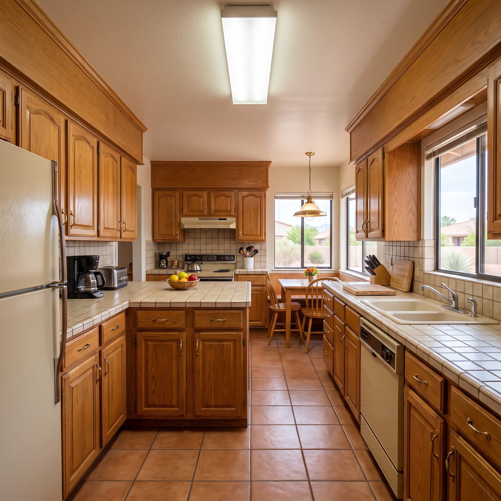 This 1980s Sun Belt Kitchen Looks Bigger Than It Feels — 36 Ways to Transform It