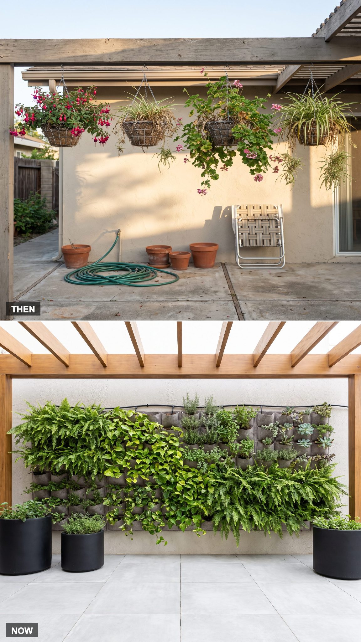 1975 hanging baskets transformed into vertical gardens and living walls