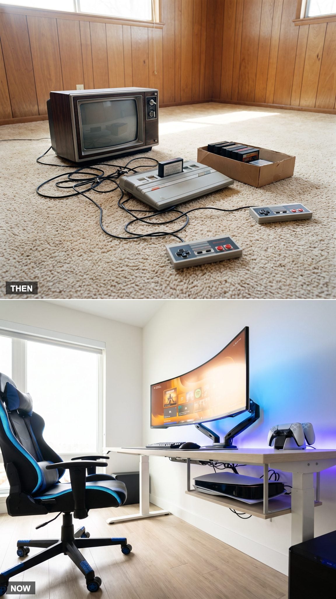 1985: Early Home Consoles → NOW: A Dedicated Gaming Station