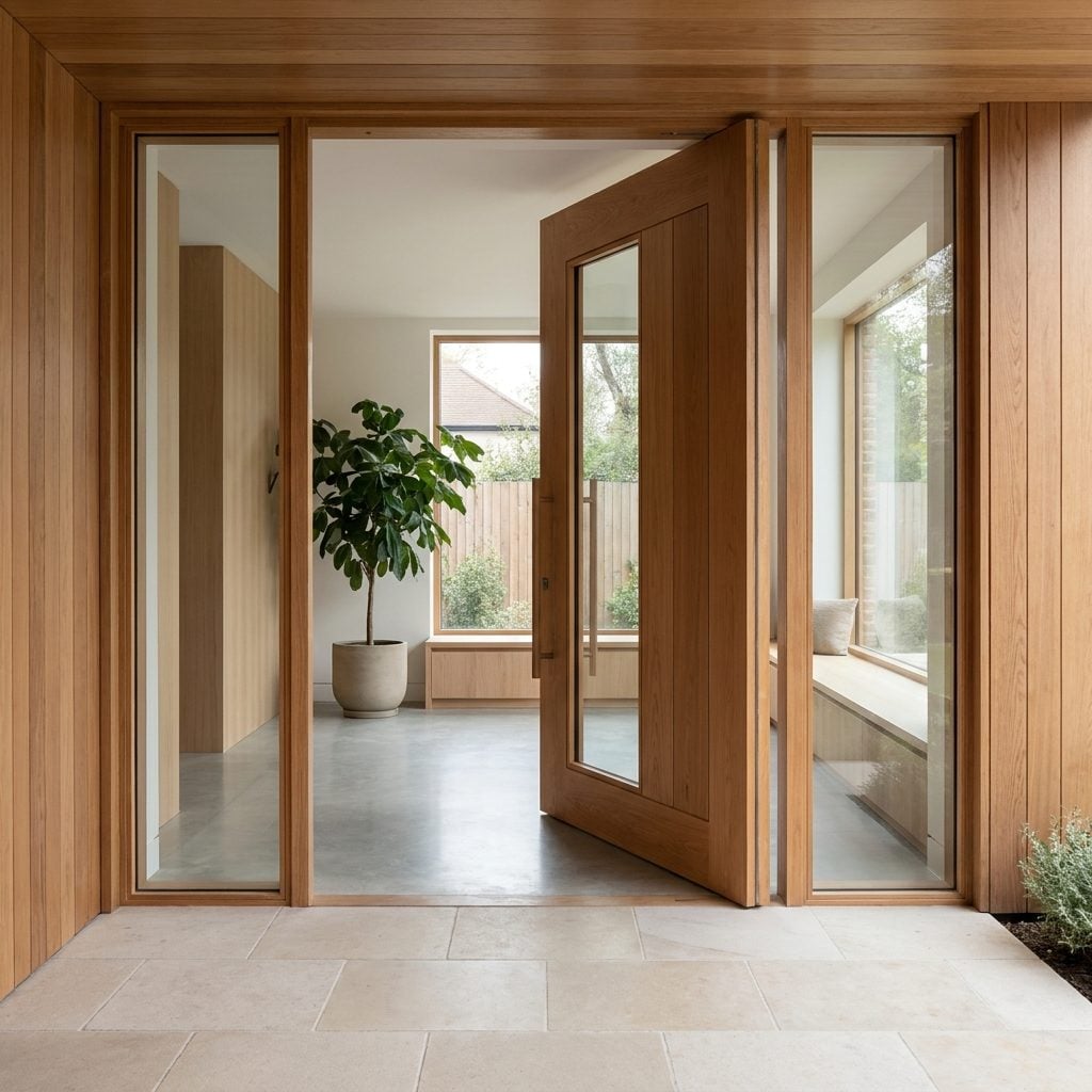 Modern living space designed with whole-home aging-in-place features