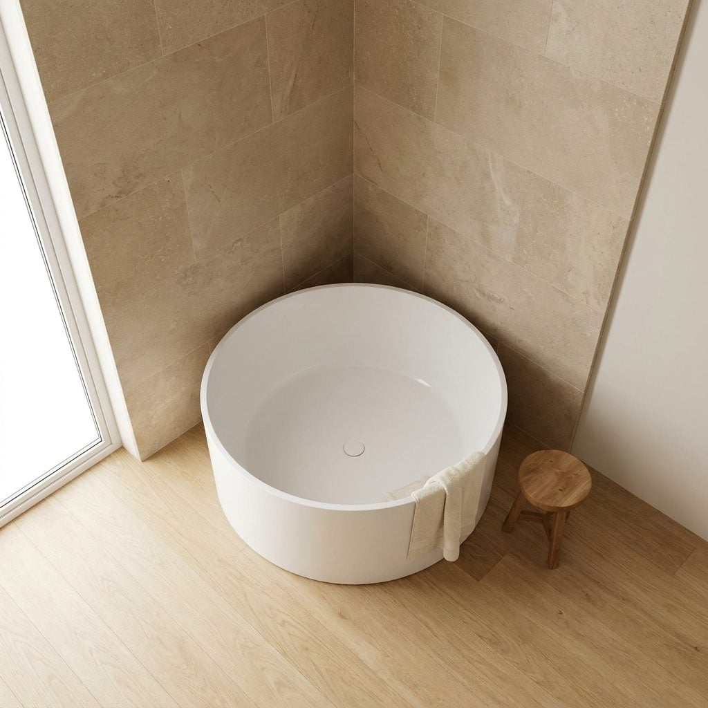 The 360-Degree Tub Jammed Into a Corner With Two Useless Gaps