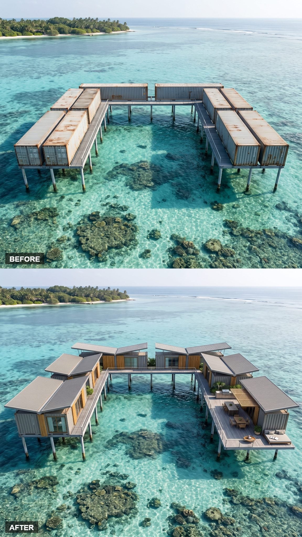 38. Butterfly-Roof Lagoon Compound, Where the Roofs Do the Talking