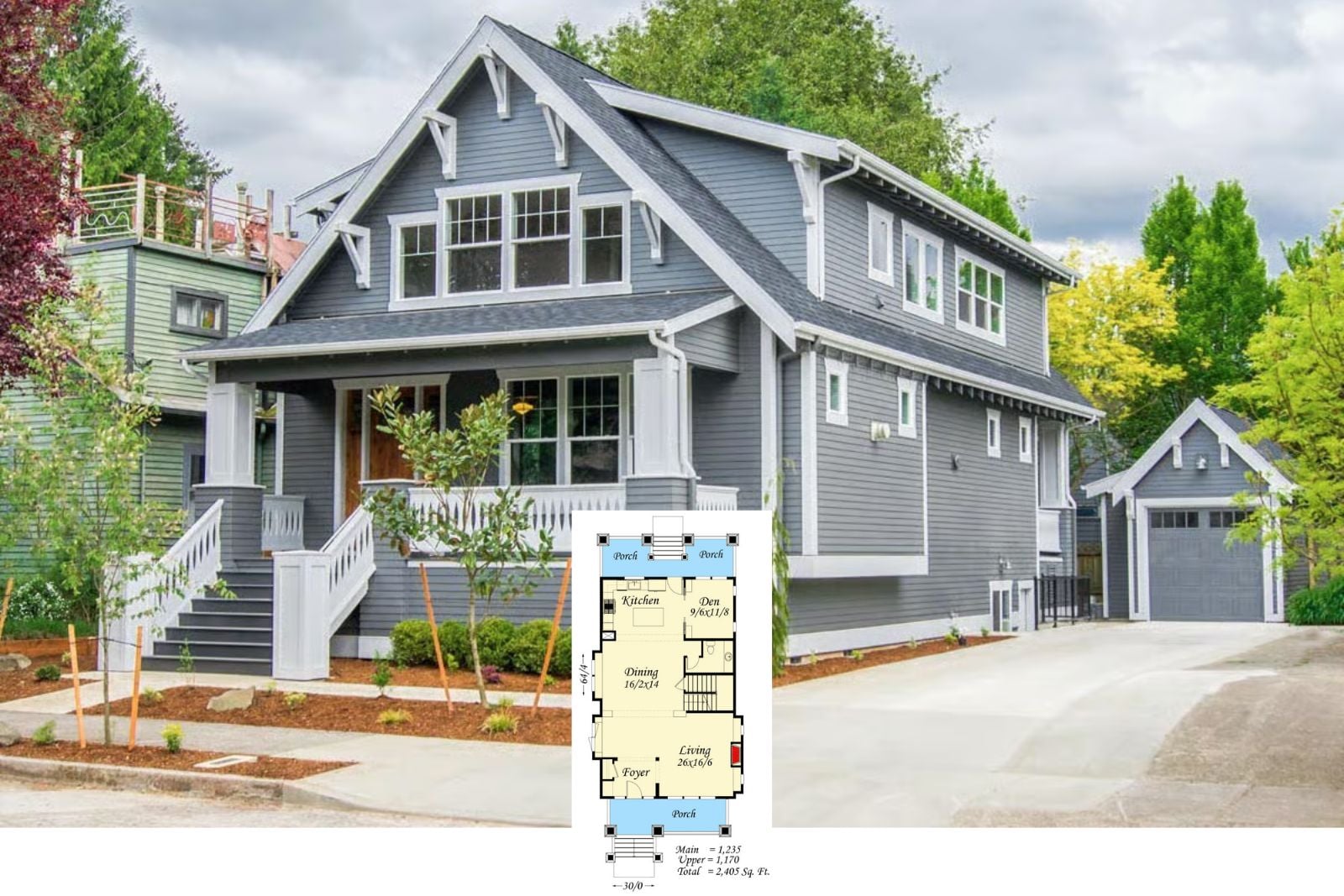 The Cadence 4-Bedroom Bungalow House Plan with Optional Basement (2,405 Sq. Ft. Floor Plan)