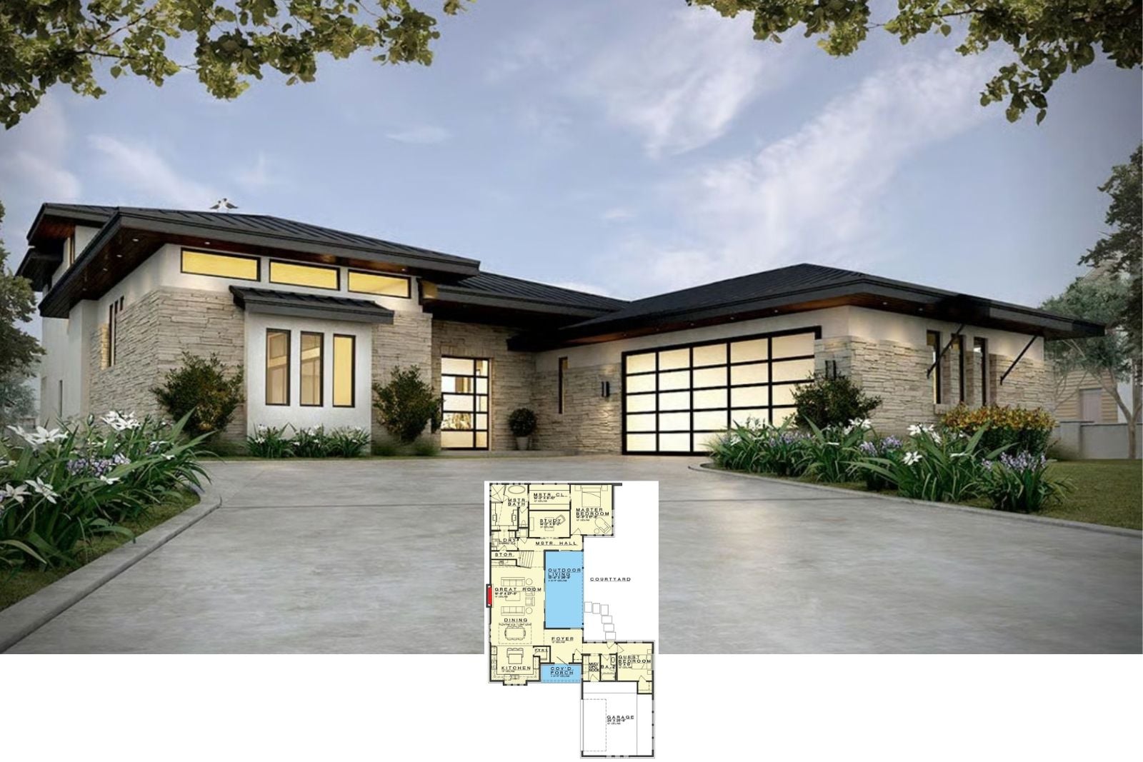 Meet The Horizon Ledge 4-Bedroom Contemporary House Plan with Family Loft (3,349 Sq. Ft. Floor Plan)