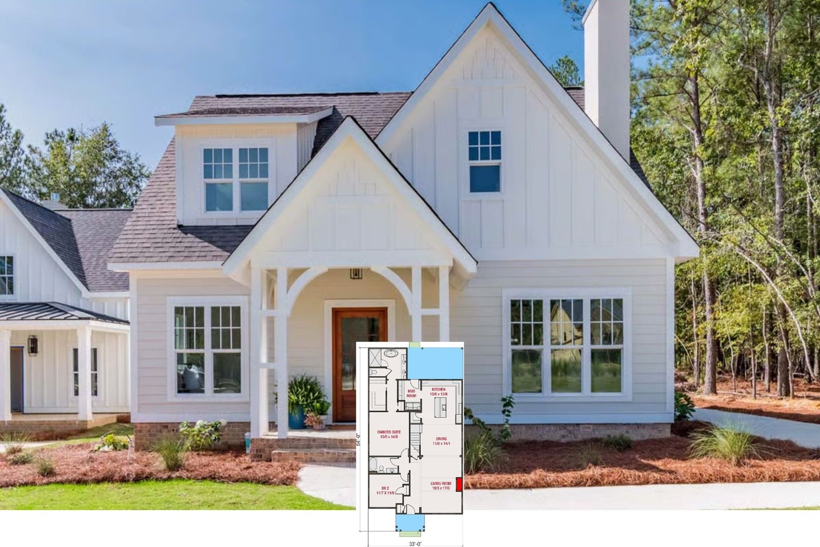 The Pinewick 4-Bedroom Country Cottage House Plan with Upstairs Loft (2,917 Sq. Ft. Floor Plan)
