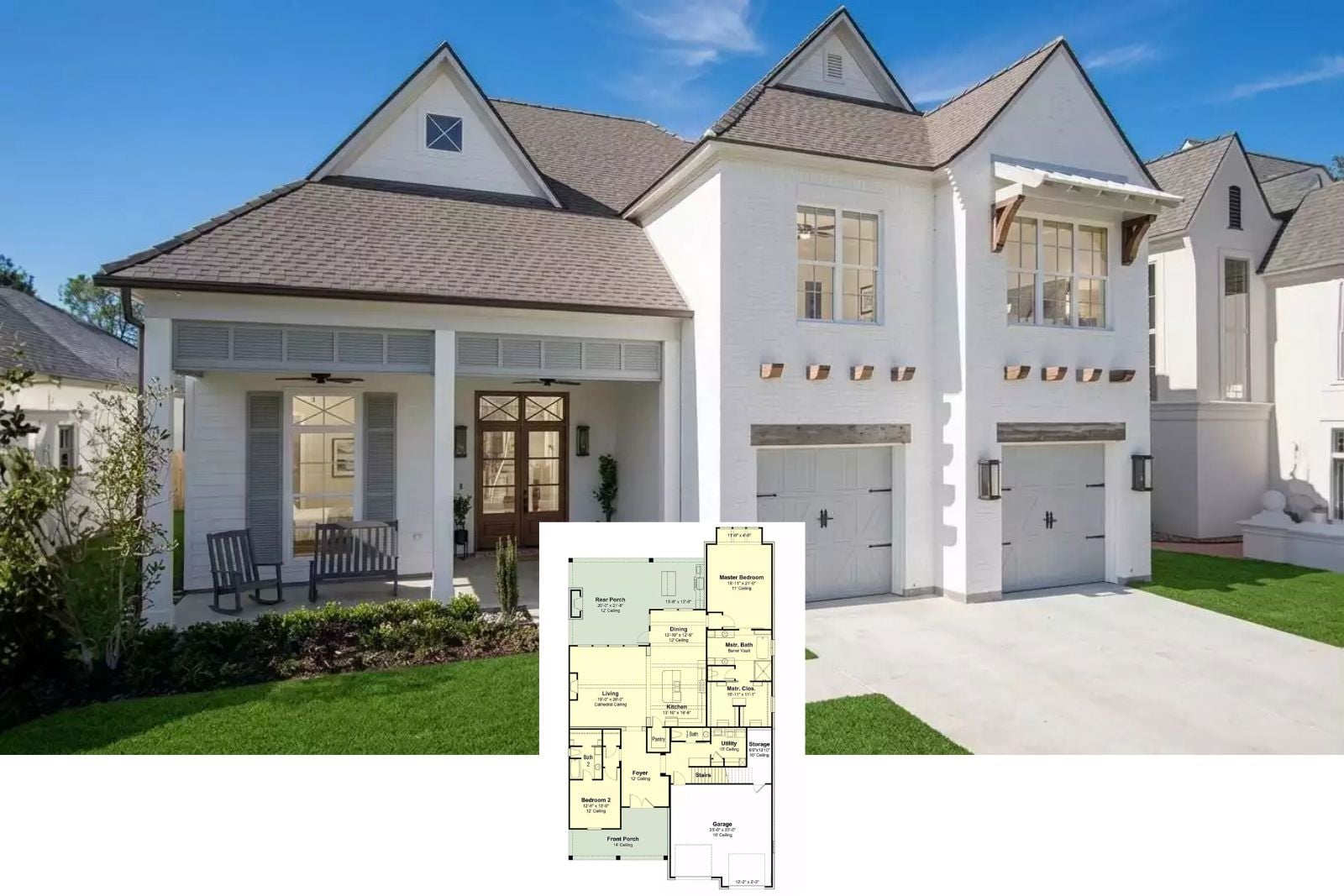 Launceston Drive 4-Bedroom Modern Farmhouse Layout with Main-Floor Primary (3,254 Sq. Ft. Floor Plan)