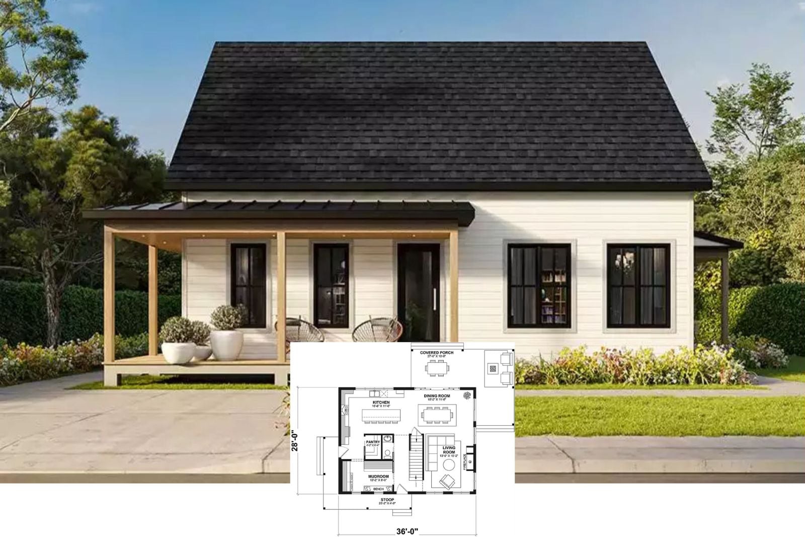 Beausejour 5-Bedroom Rustic Farmhouse Layout with Finished Basement (2,826 Sq. Ft. Floor Plan)