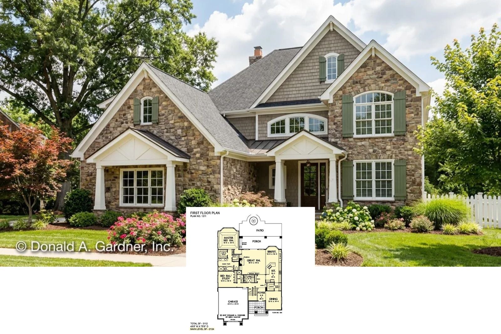The Rangemoss 5-Bedroom Craftsman House Plan with Loft (3,112 Sq. Ft. Floor Plan)