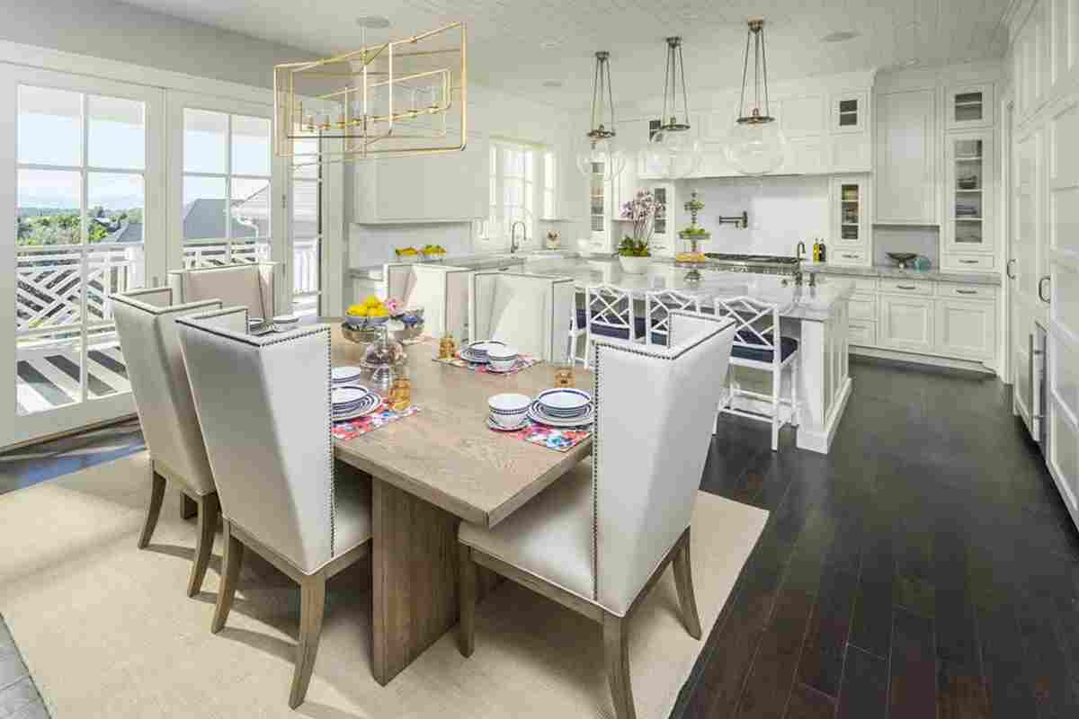 Open-Plan Kitchen and Dining Where Everyone Ends Up After Dinner
