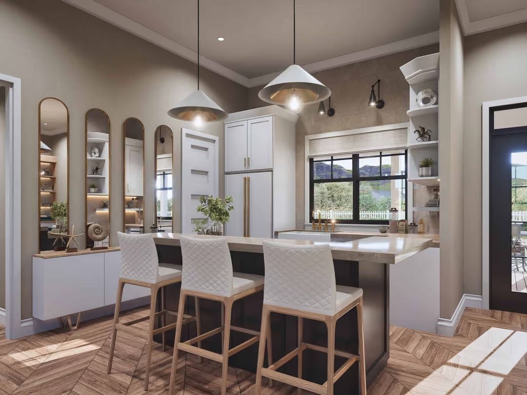 Quilted Barstools and Pendant Lights That Know Exactly What They're Doing