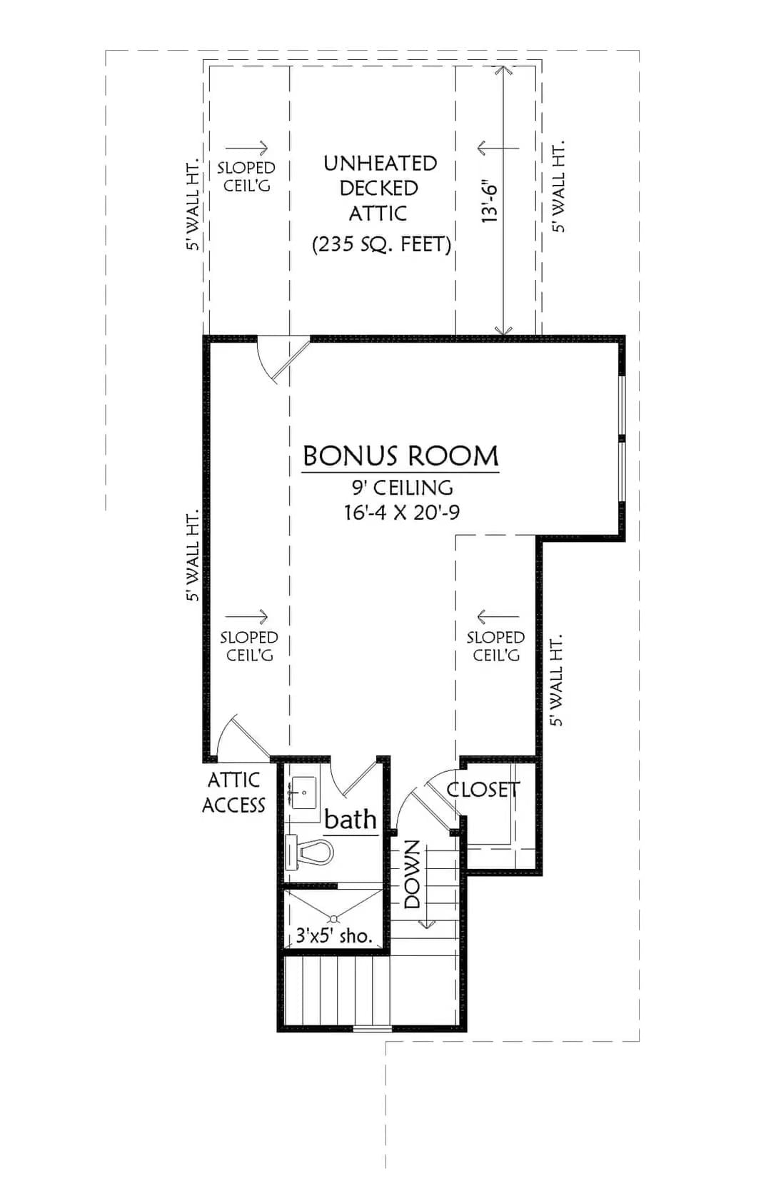 Floor Plan - Bonus Room