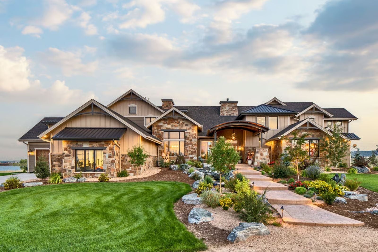 Arch and Ashlar 4-Bedroom Mountain Home with Walkout Basement Designed for Self-Made Homeowners Finally Building What They Always Wanted (Floor Plan)