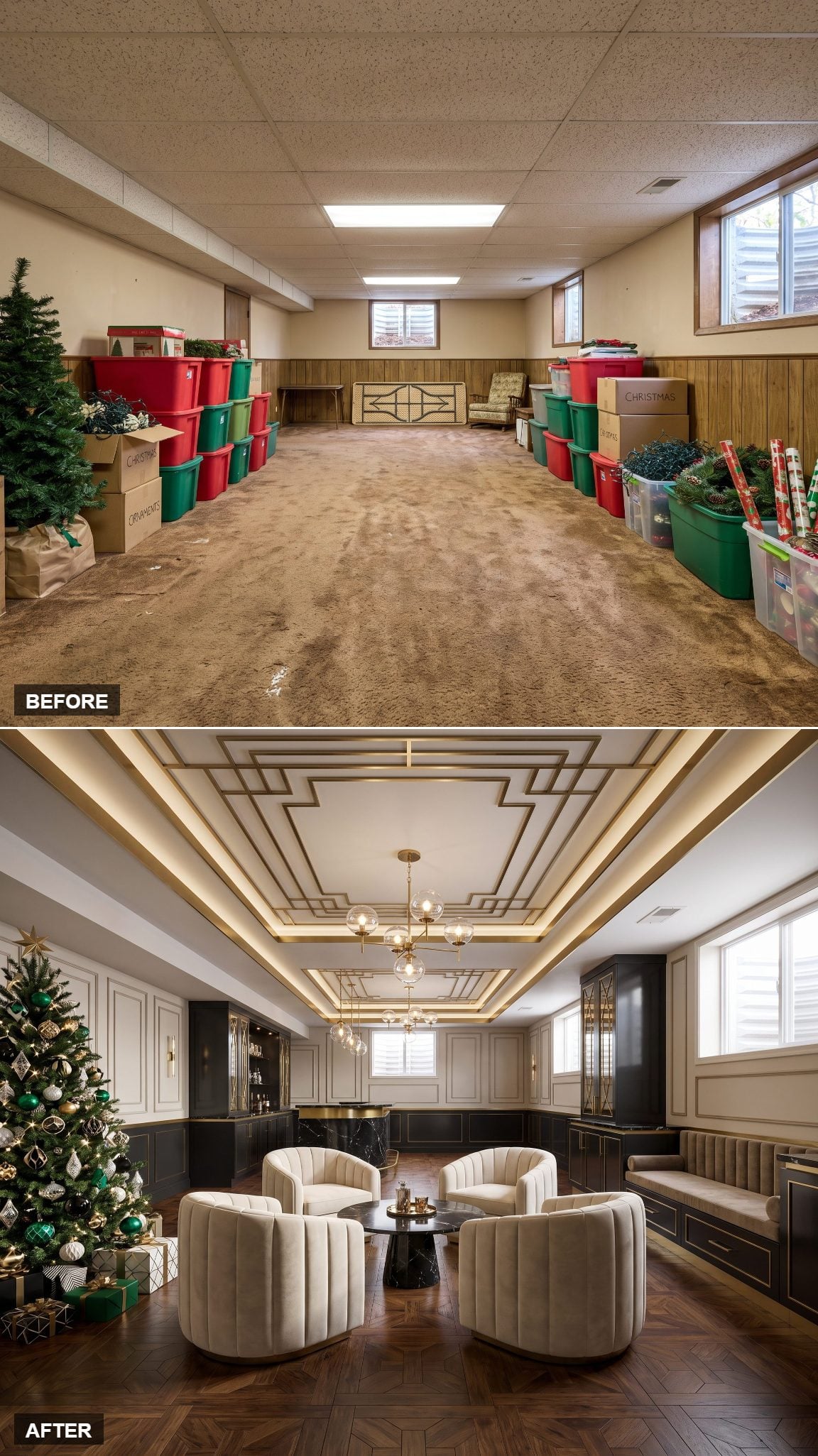 Art Deco Christmas Cocktail Salon