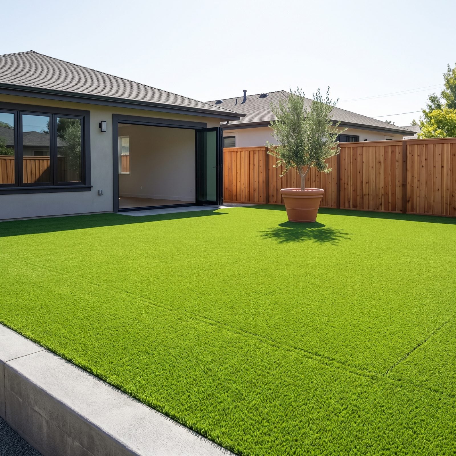 Artificial Turf From Fence to Fence