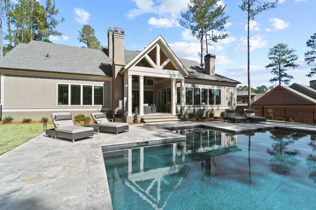 Poolside Living Where the Covered Porch Does the Heavy Lifting