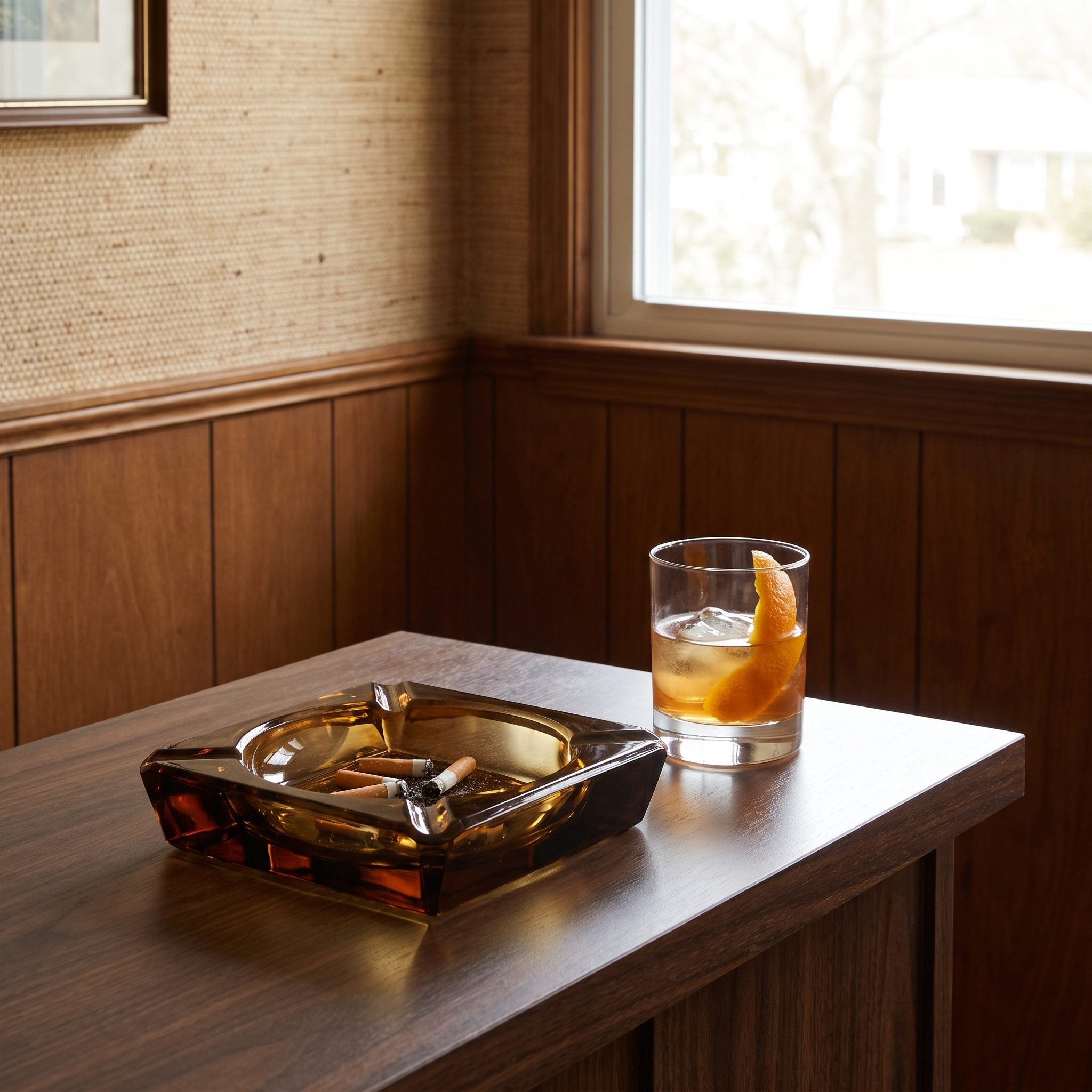 The Ashtrays Sitting Right Next to the Cocktail Glasses