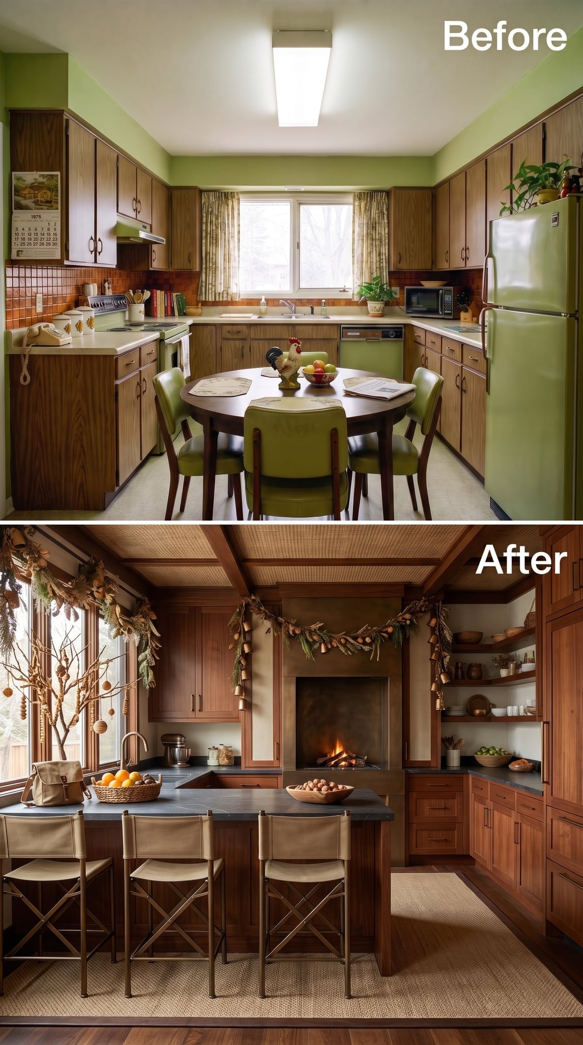 Craftsman Cabinets, Slate Counters, and a Fireplace Nobody Saw Coming