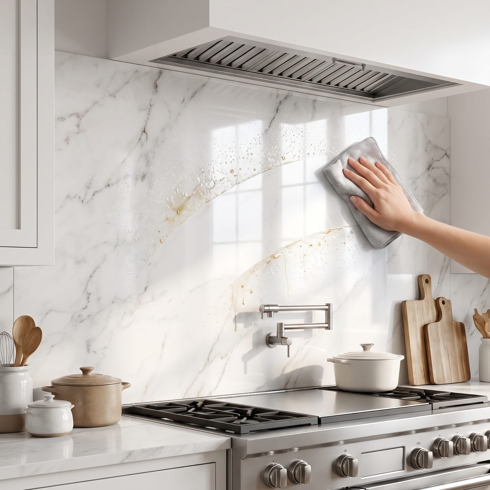 A Backsplash You Wipe, Not Scrub