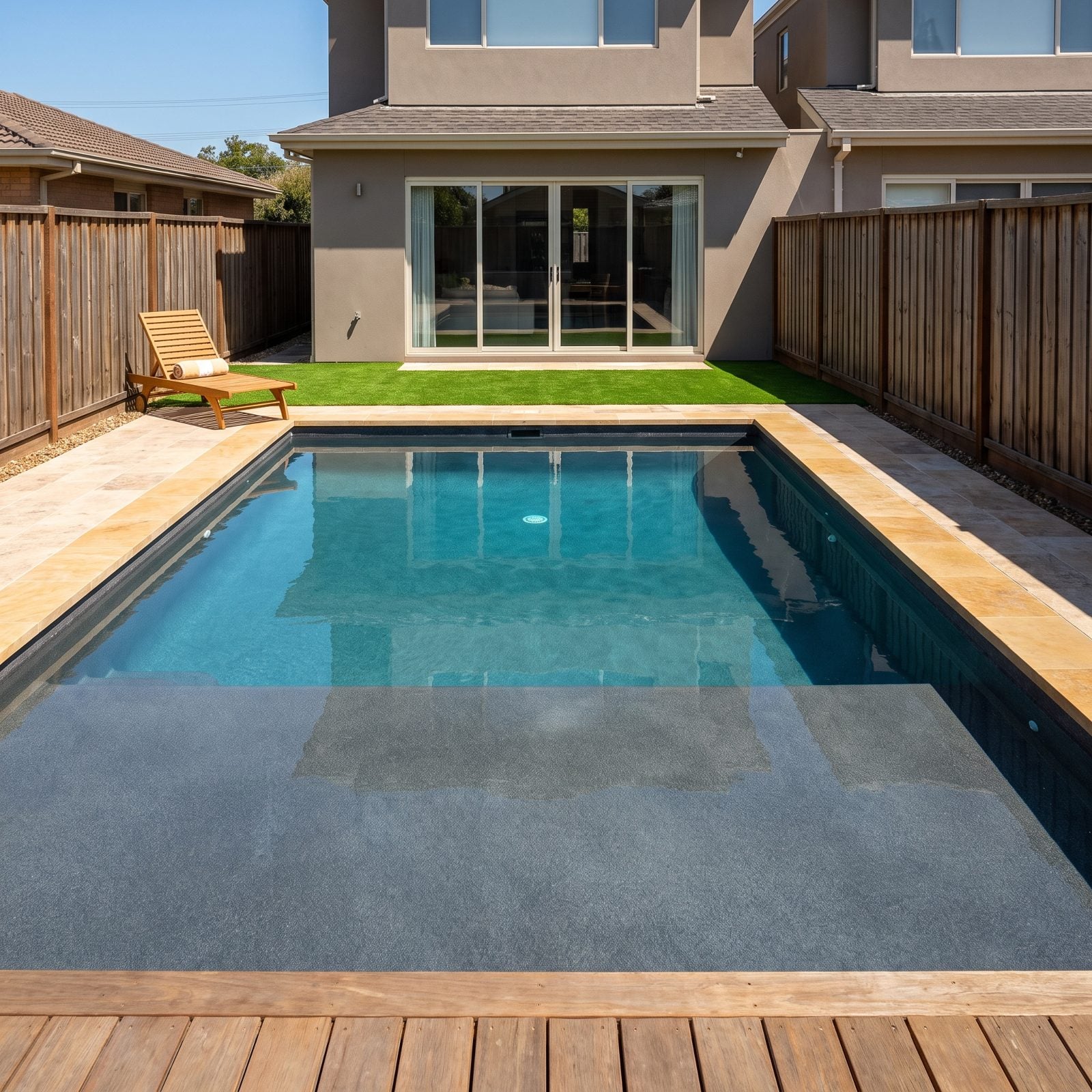 Backyards Swallowed Whole by a Swimming Pool