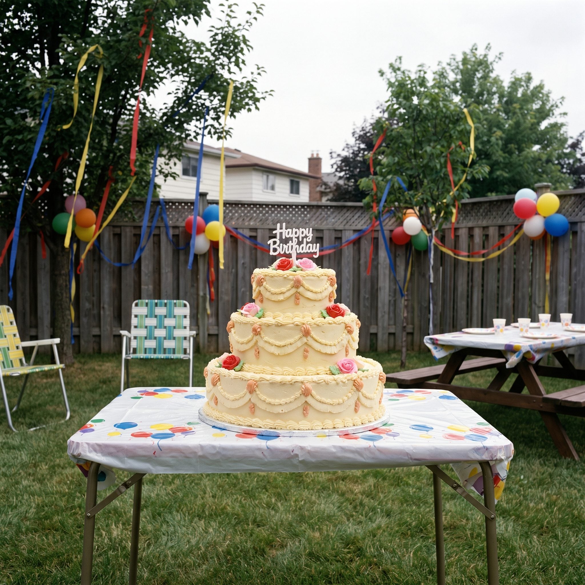 Supermarket bakery birthday cake costing $12 to $18