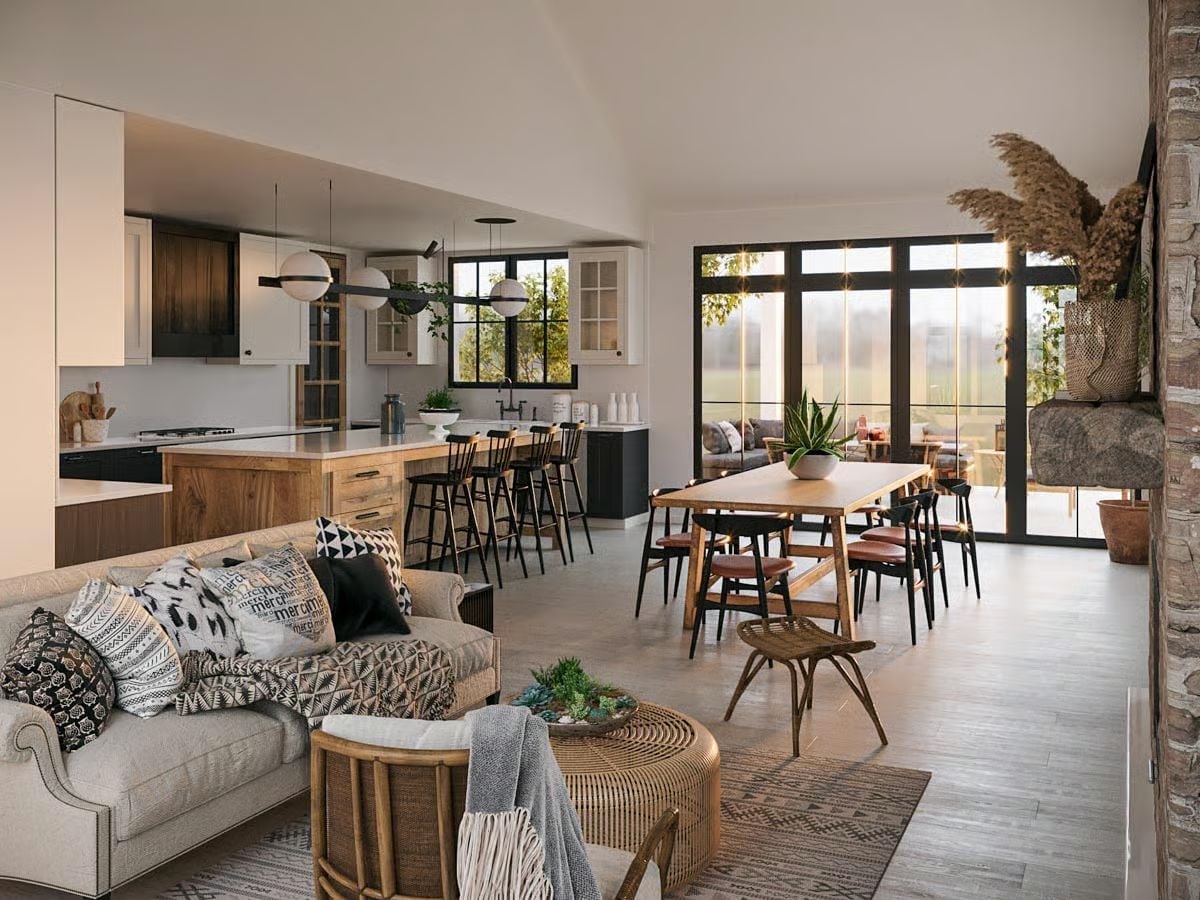 Open-Plan Living Where the Kitchen Island Earns Its Square Footage