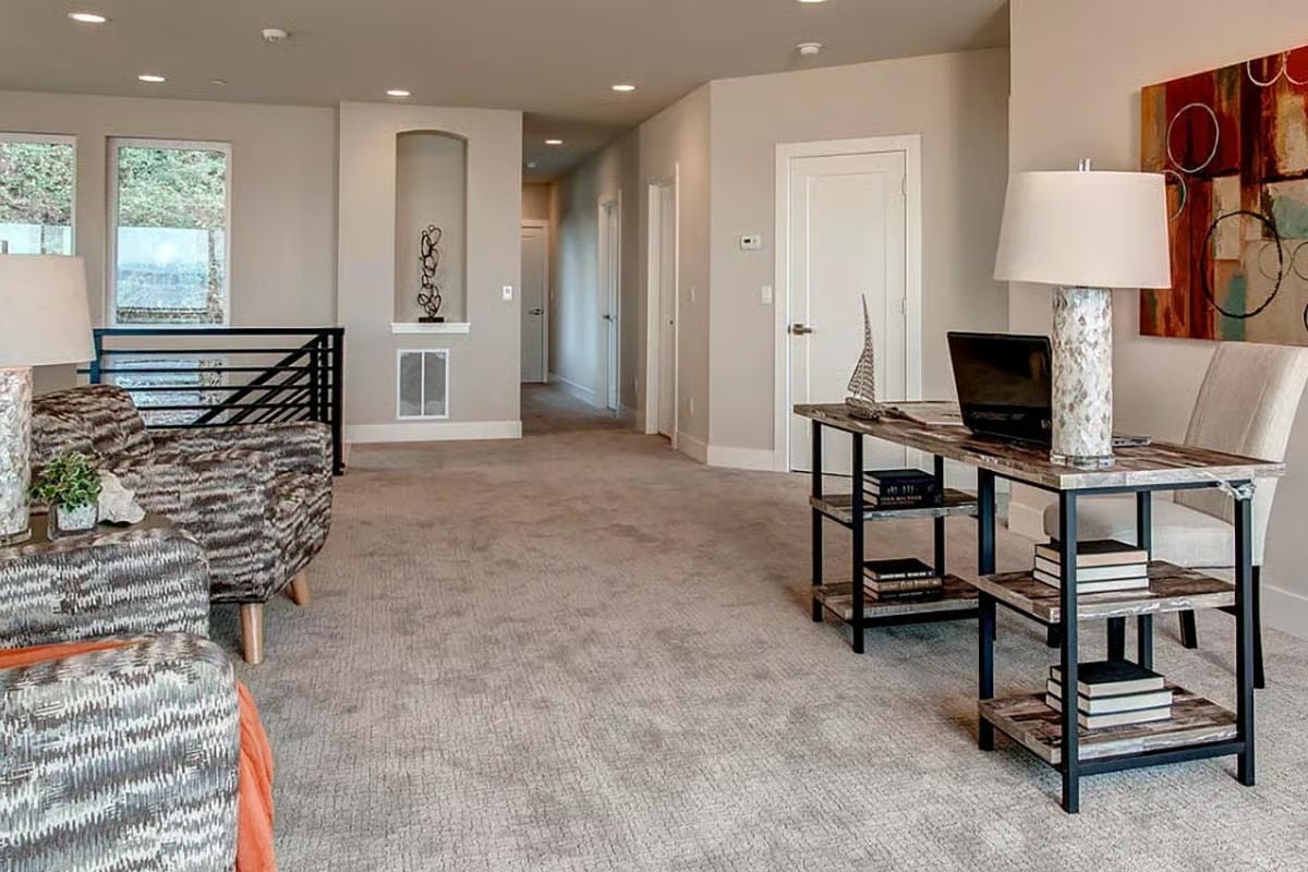 Loft Landing That Pulls Double Duty as an Office Without Apologizing for It