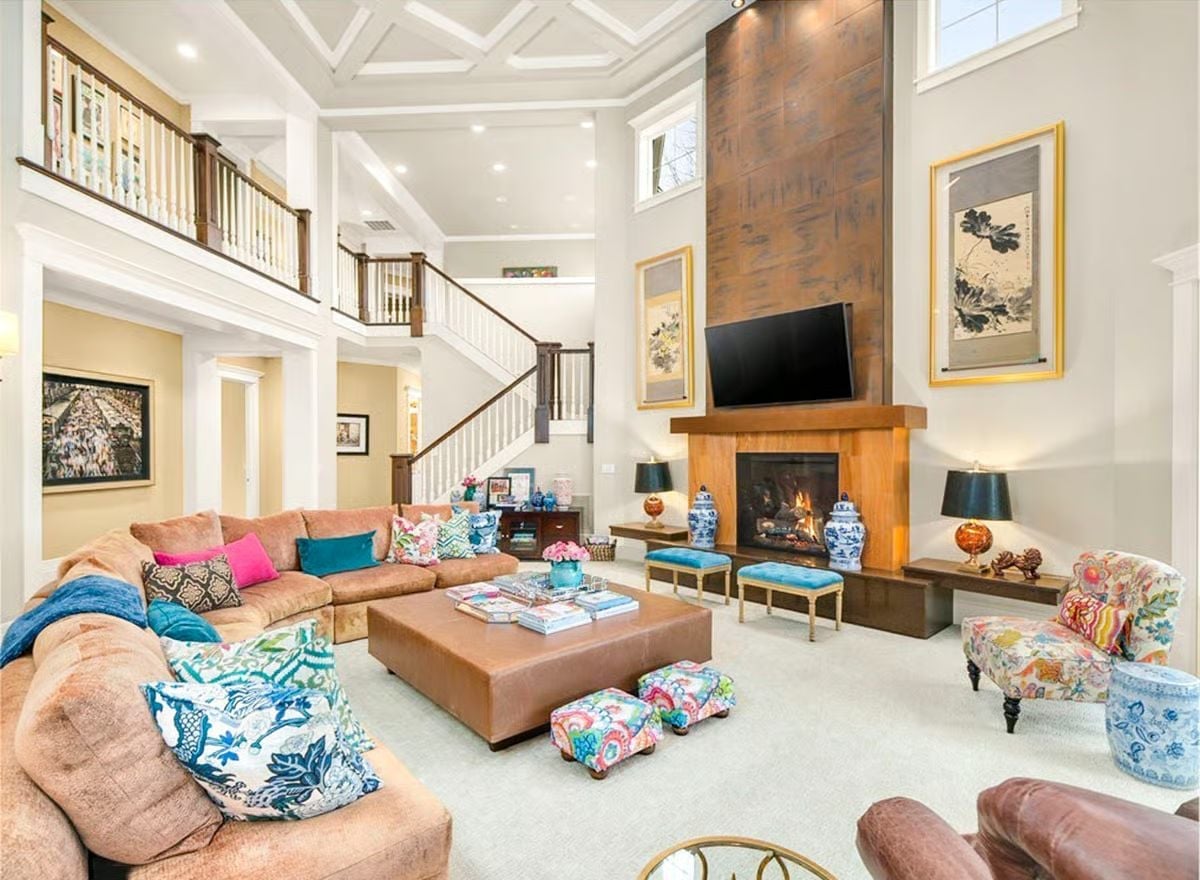 Coffered Ceilings, a Two-Story Fireplace, and Zero Apologies