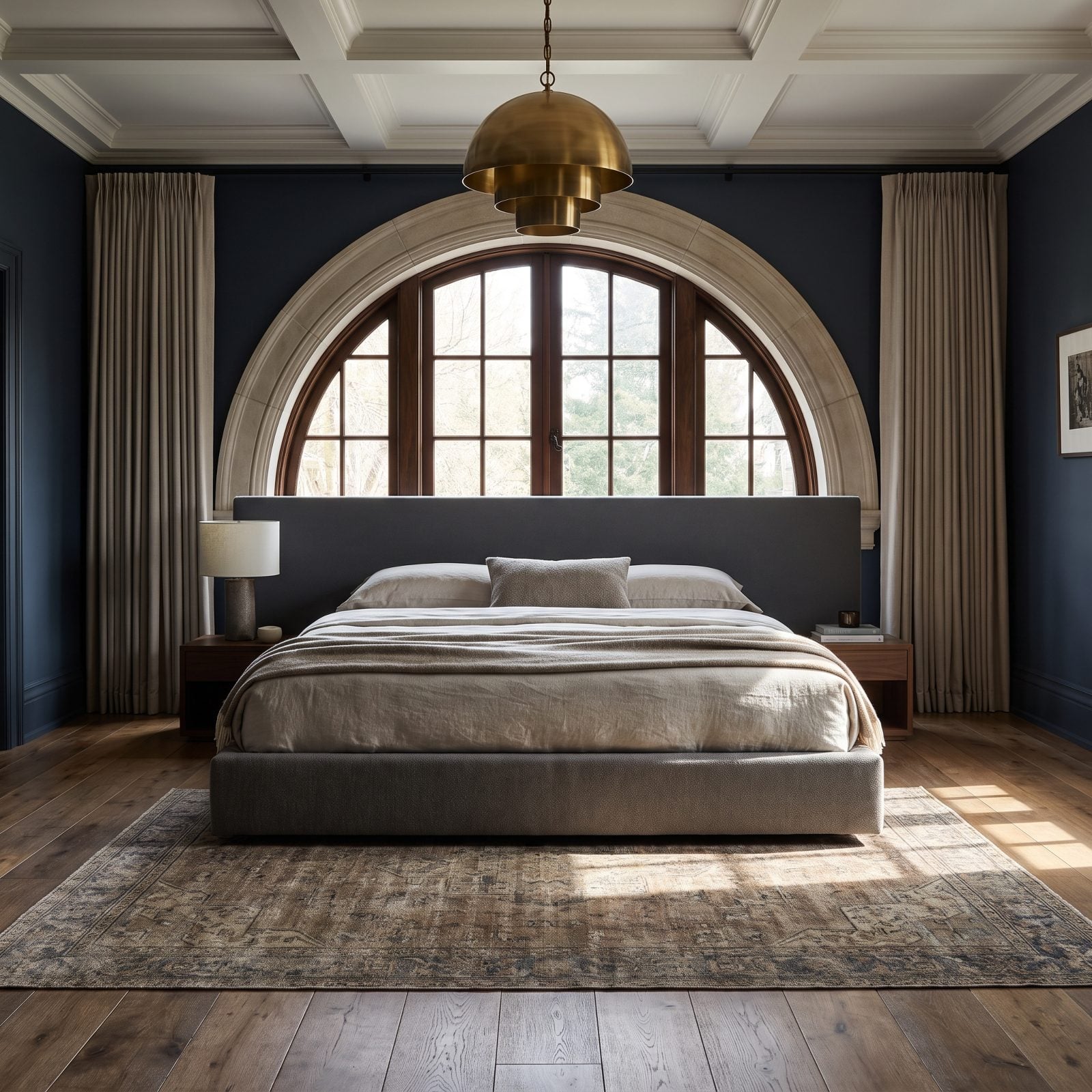 A Bed Hiding the Best Thing in the Room: the Arched Window