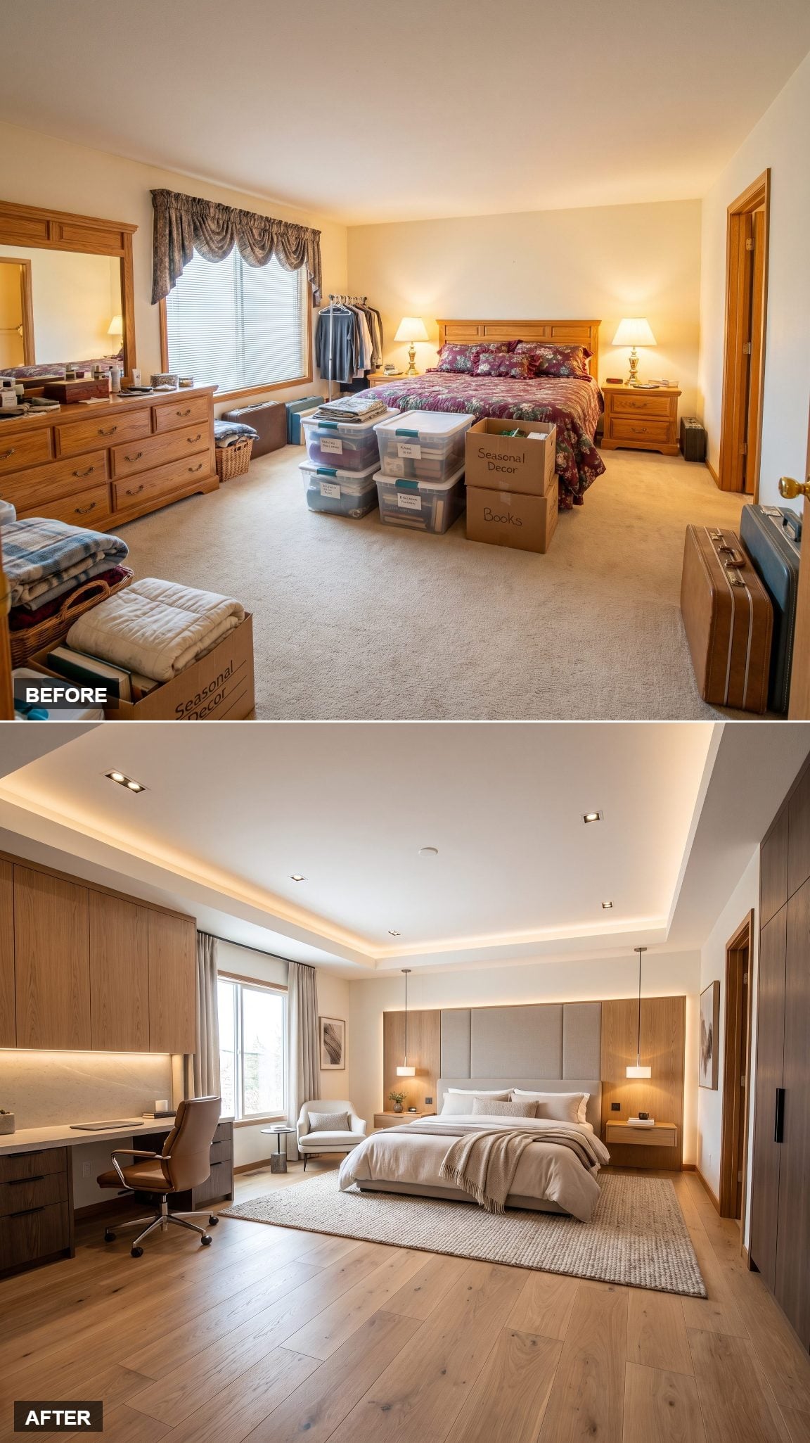 A Bedroom That Quietly Grew an Office