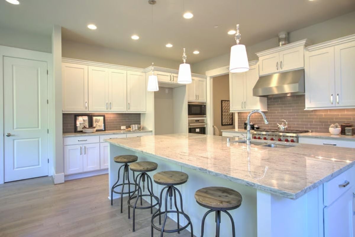 Marble Island This Long Earns Every Barstool Around It