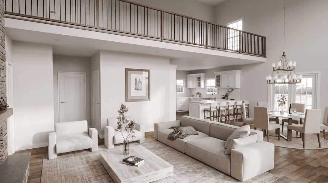 Double-Height Ceilings and an Open Plan That Earns Its Square Footage