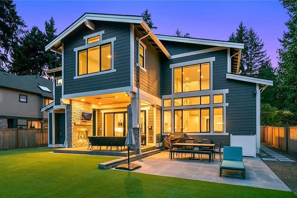 Stone Fireplace Column, Covered Patio, and a Backyard That Actually Has Room Left Over