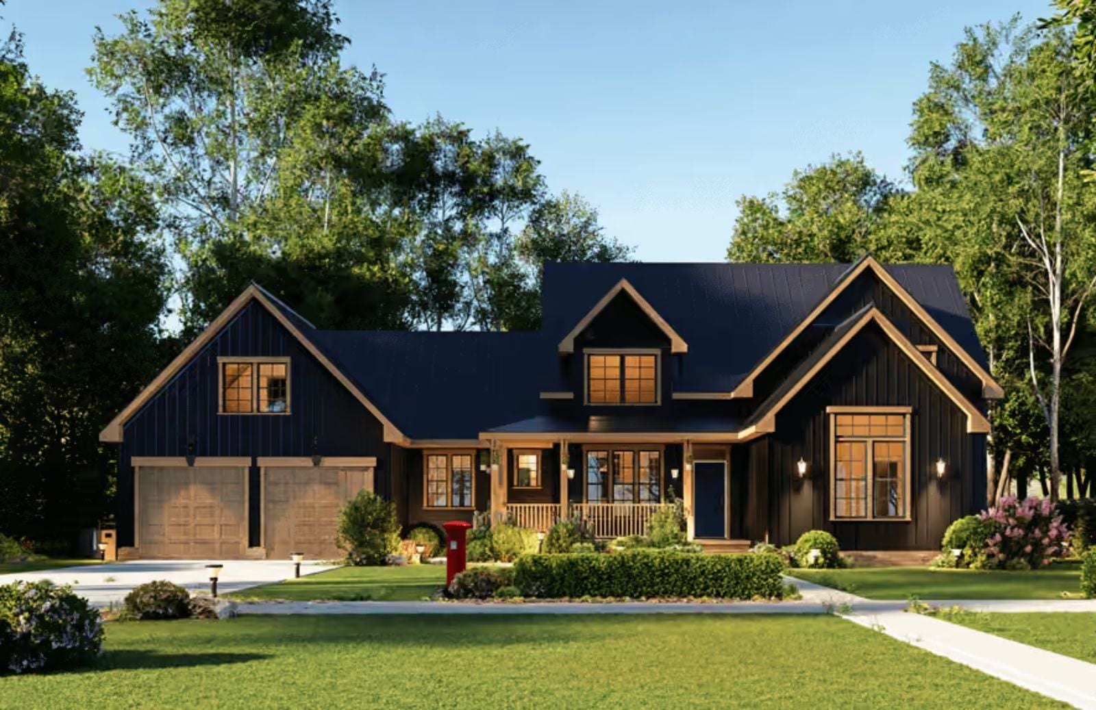 Bluejay 5-Bedroom Farmhouse with Rec Room Designed for Families with In-Laws Who Might Be Moving In Whether You Like It or Not (Floor Plan)