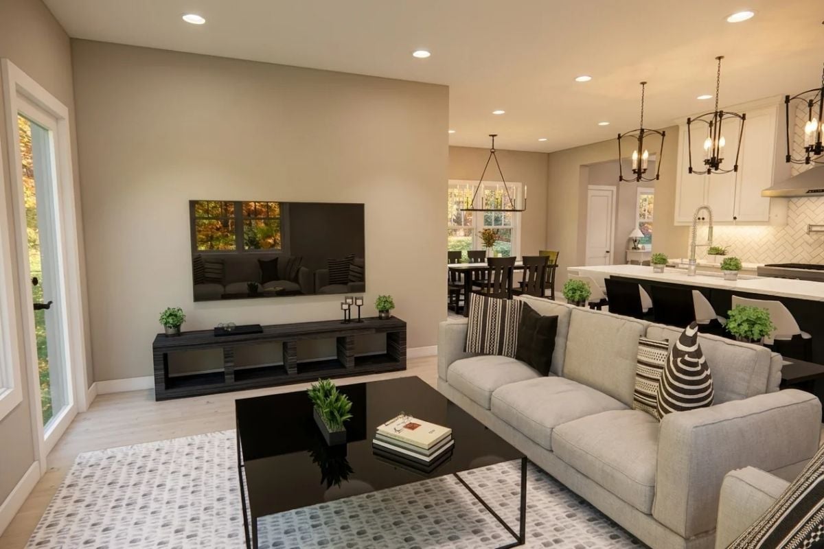 Open-Plan Living Where the Kitchen Doesn't Try to Hide