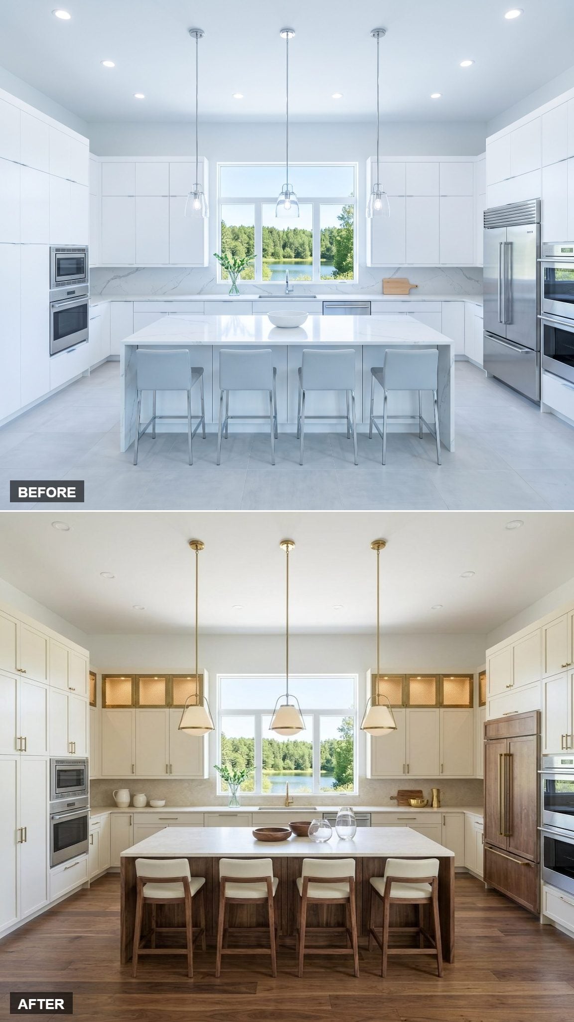 Brass-Mesh Cabinet Details That Earn Their Place