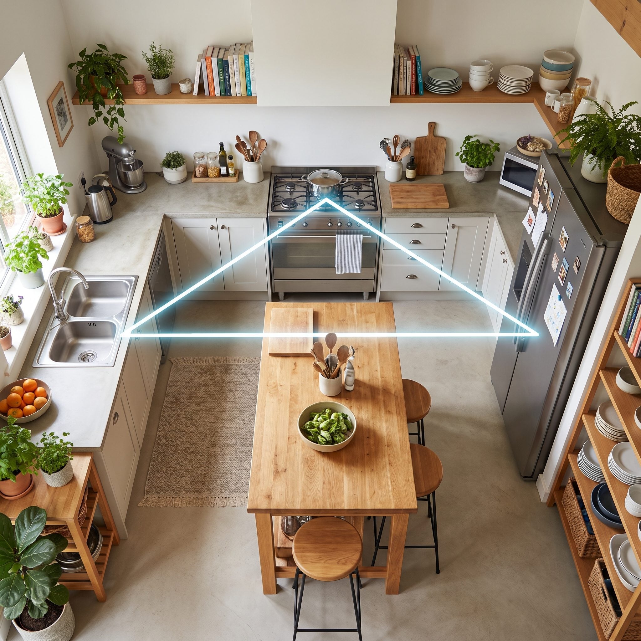 Breaking the Work Triangle Your Kitchen Depends On