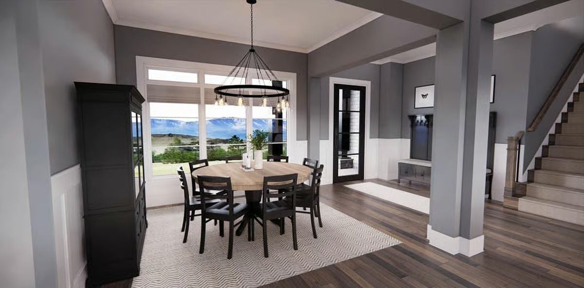 Round Table, Real Views, and a Chandelier That Earns Its Keep