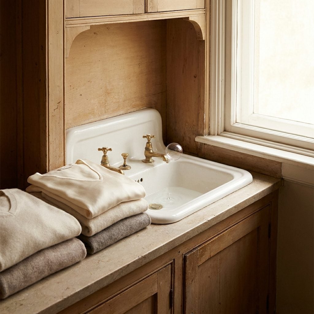 The Built-In Hand-Washing Basin Reserved for Delicates