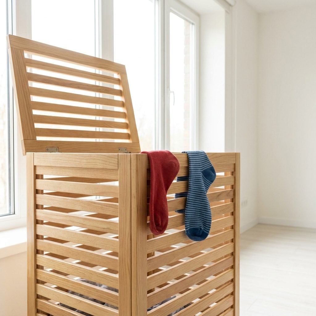 The Built-In Ventilated Hamper That Let Dirty Laundry Breathe