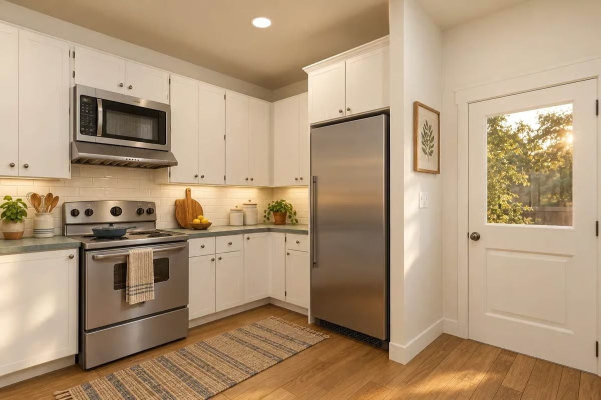 Stainless Steel Does the Heavy Lifting While White Keeps Everything Quiet