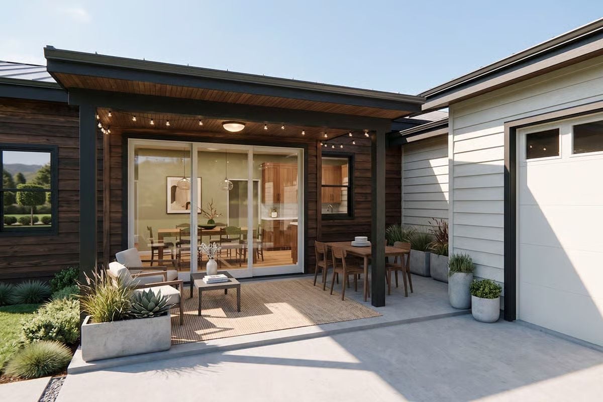 Covered Patio Lighting That Works Before the Sun Goes Down