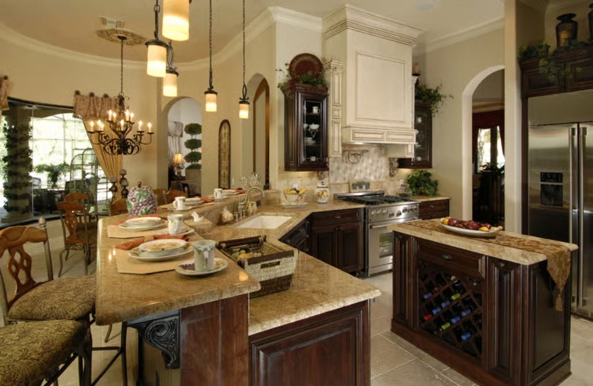 Granite, Wine Storage, and Pendant Lights That Actually Earn Their Keep