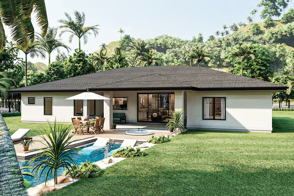 Backyard Goals: Spa Tub, Pool, and a Patio Built for Long Dinners