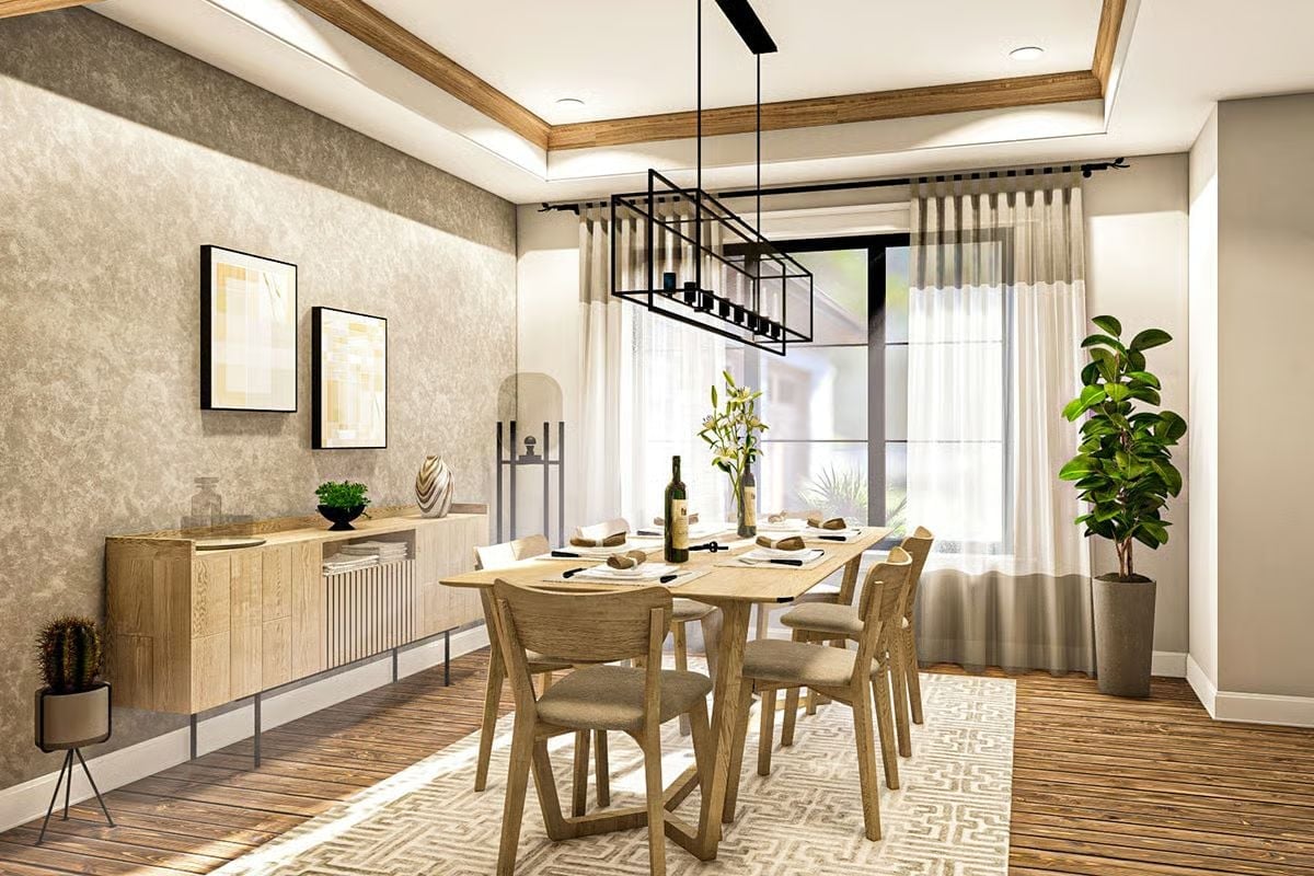 Wood, Linen, and a Pendant That Actually Earns Its Square Footage