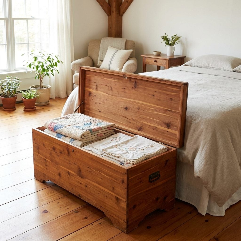 The Cedar Chest at the Foot of the Bed