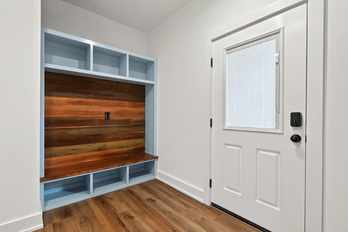 Built-In Mudroom Bench with Cedar Shiplap and Cubbies That Actually Hold Gear