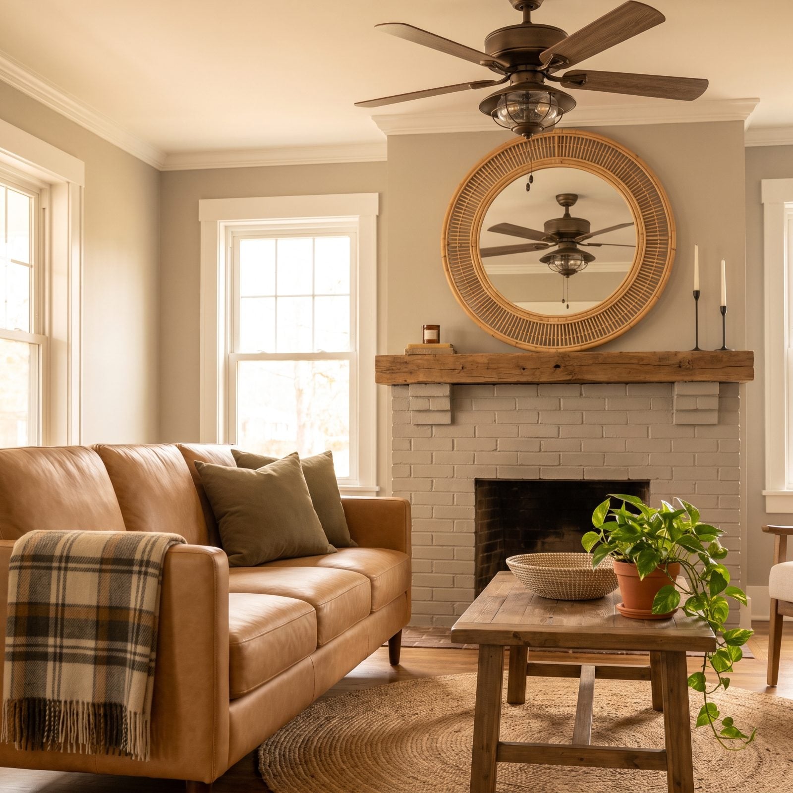 The Ceiling Fan That Becomes an Unwanted Second Focal Point