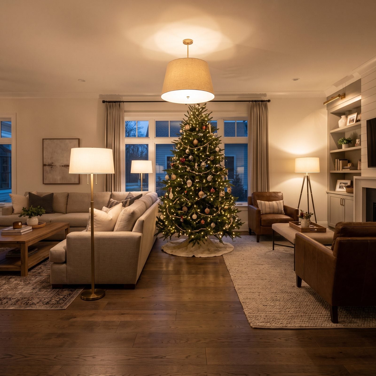 Centering the Tree in the Main Walkway